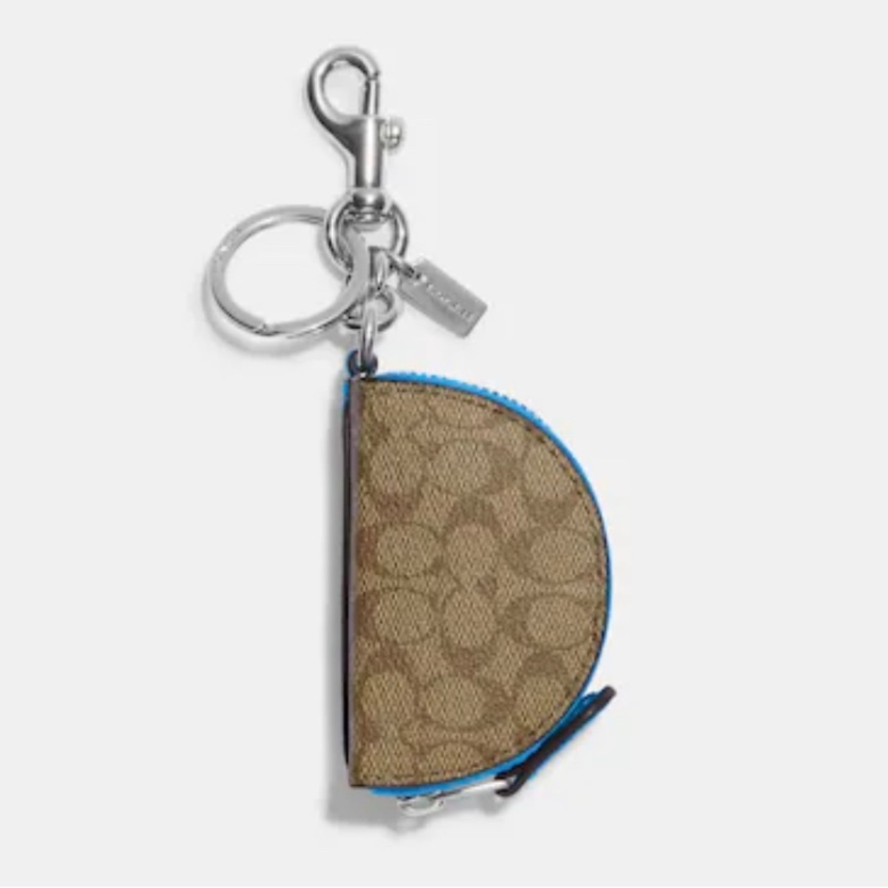 Coach Mini Half Moon Bag Charm In Signature Canvas SOLD OUT ONLiNE‼️